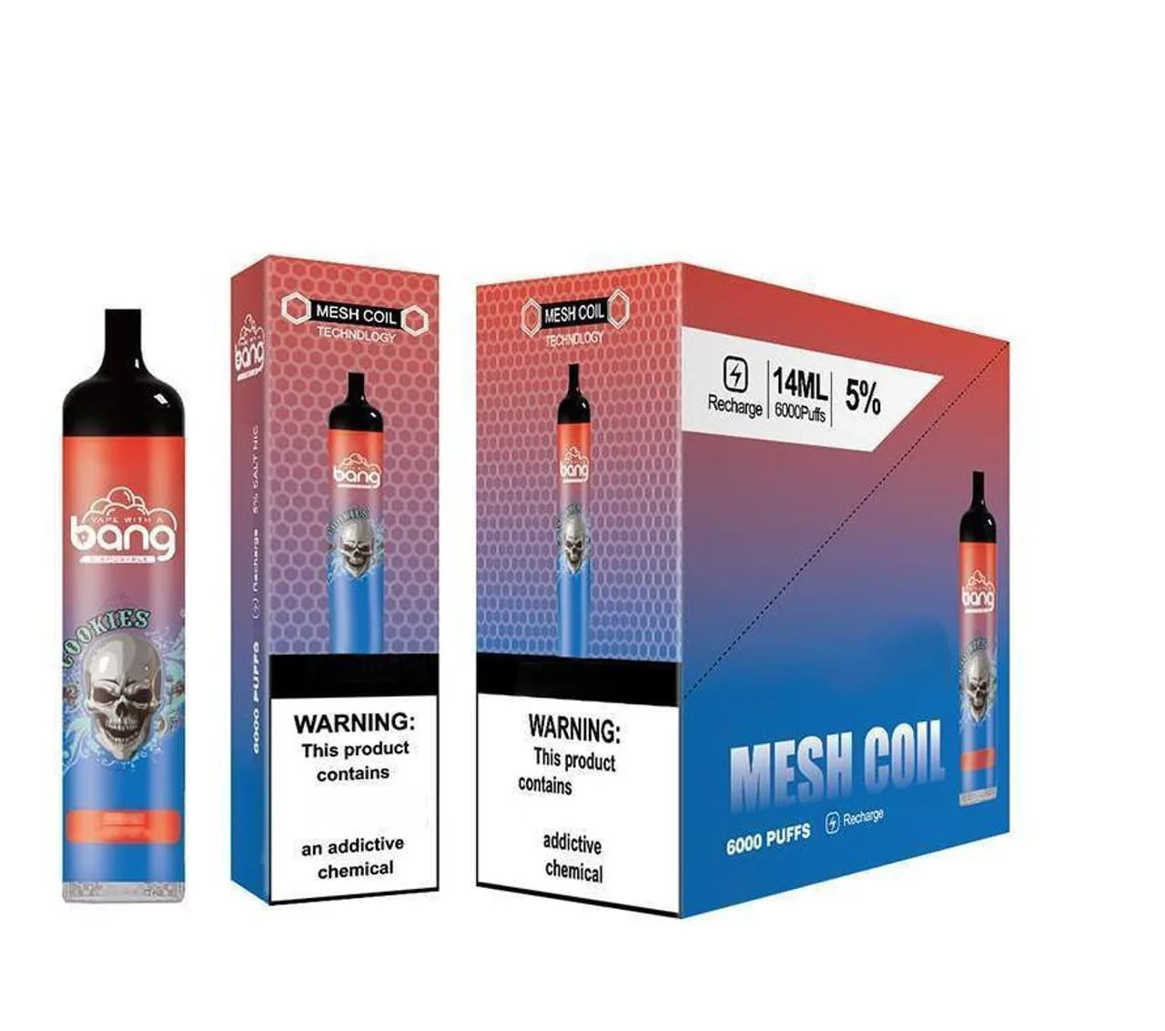 Bang 6000 Puffs Disposable Vape Wholesale Lightweight Long-Lasting Performance