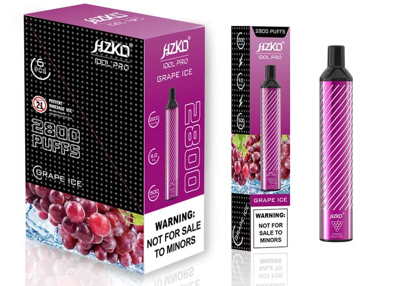 HZKO Idol Pro 2800 Puff Disposable Vape Wholesale Lightweight High-Performance Build