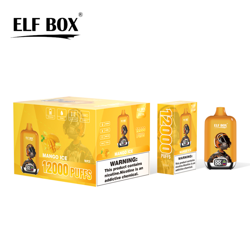 ELF BOX Digital 12000 Puffs Disposable Vape Wholesale – 12,000 Puffs, Digital Display, Rechargeable Design, Bulk Purchase - Image 2