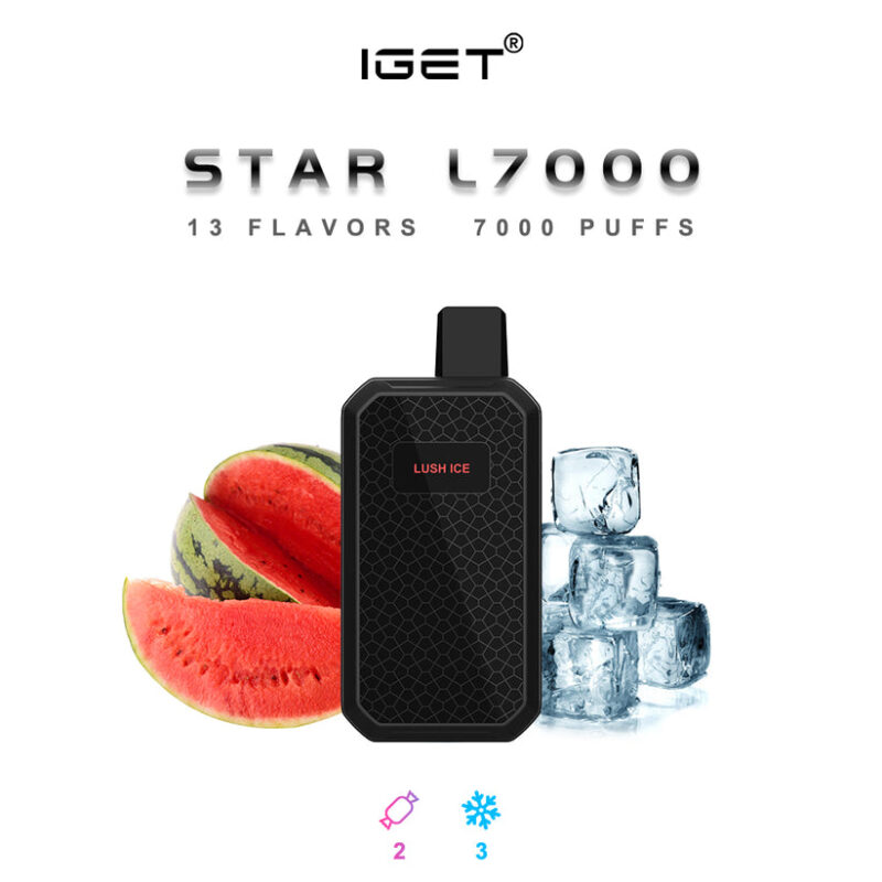 Iget Star L7000 7000 bouffées Vape jetable en gros Ultra Portable Long Lasting Performance 8 Iget Star L7000 7000 Puffs Disposable Vape Wholesale Ultra Portable Long Lasting Performance – Image 3