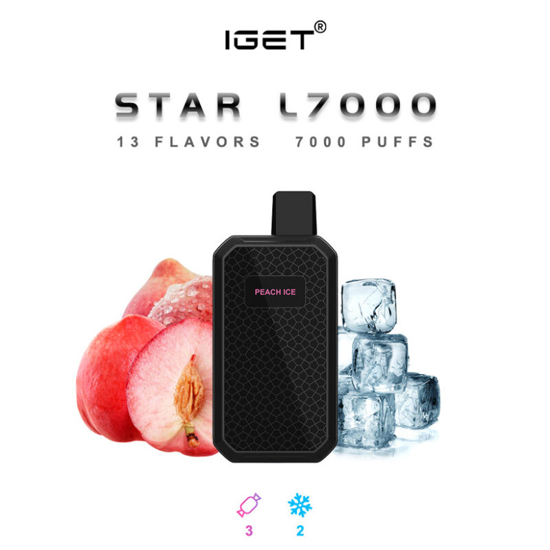 Iget Star L7000 7000 Puffs Vape jetable en gros Ultra Portable Long Lasting Performance 7 Iget Star L7000 7000 Puffs Disposable Vape Wholesale Ultra Portable Long Lasting Performance – Image 2