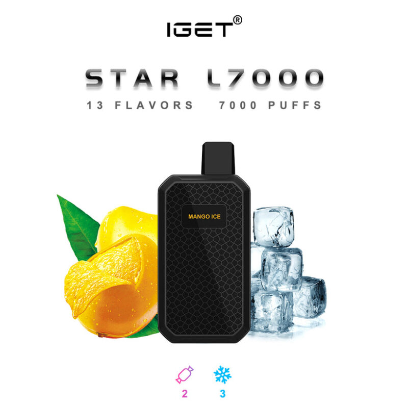 Iget Star L7000 7000 Puffs Vape jetable en gros Ultra Portable Long Lasting Performance 11 Iget Star L7000 7000 Puffs Disposable Vape Wholesale Ultra Portable Long Lasting Performance – Image 6