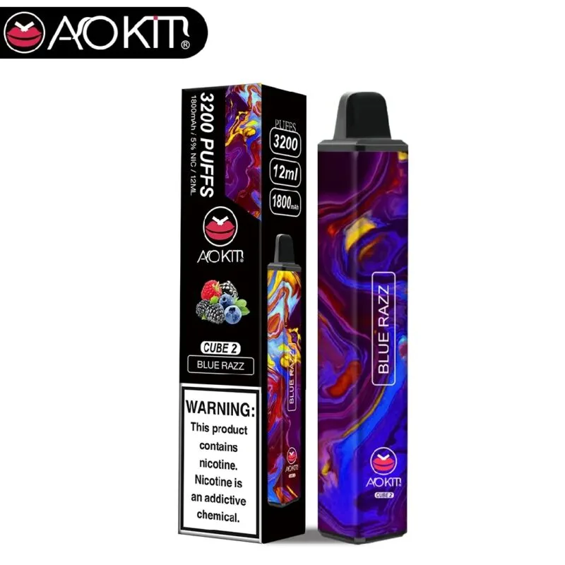 Aokit Cube 2 Vape monouso all'ingrosso 3200 soffi Design leggero