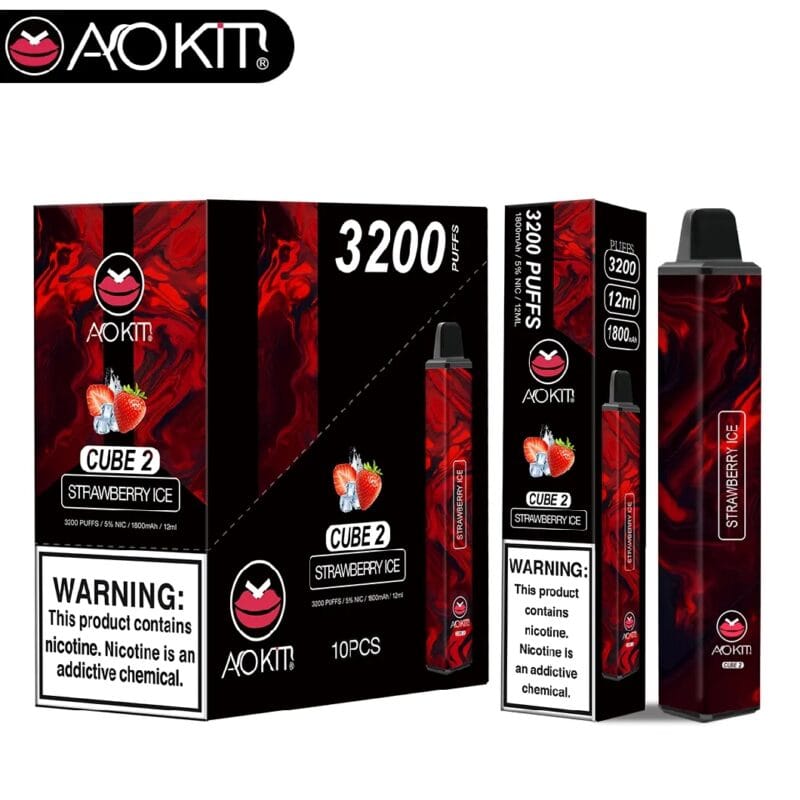 Aokit Cube 2 Disposable Vape Wholesale 3200 Puffs Lightweight Design - Image 8