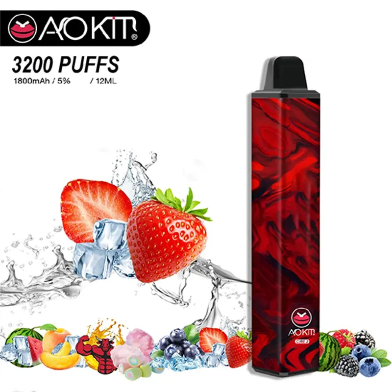Aokit Cube 2 3200 boccate di vapore monouso all'ingrosso Design leggero e compatto