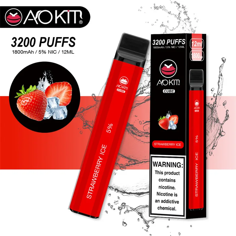 Aokit Cube 3200 Puffs Disposable Vape Wholesale Compact Durable Design