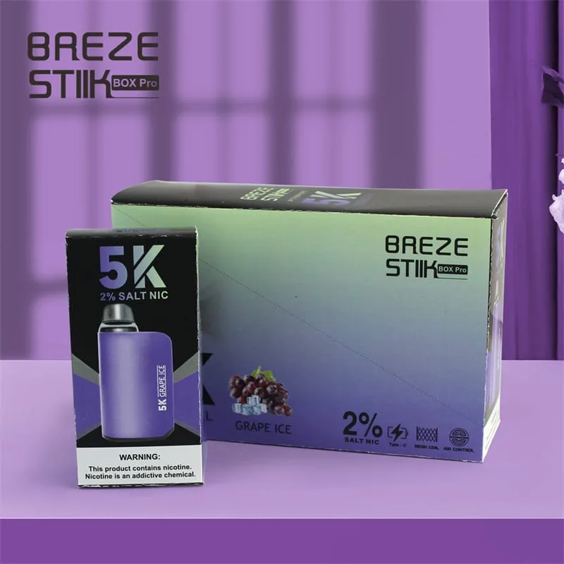 Breze Stiik BOX Pro 5000 Puffs Disposable Vape Wholesale Long-Lasting Adjustable Design - Afbeelding 10