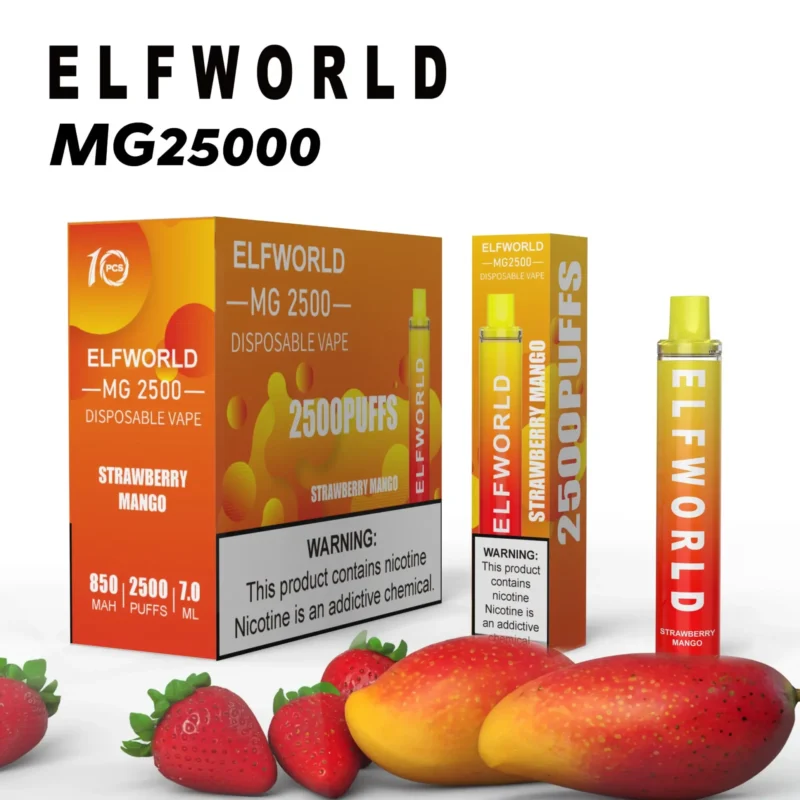 ELFWORLD MG2500 2500 Puffs Disposable Vape Wholesale Portable Beginner Friendly Vape - Image 10