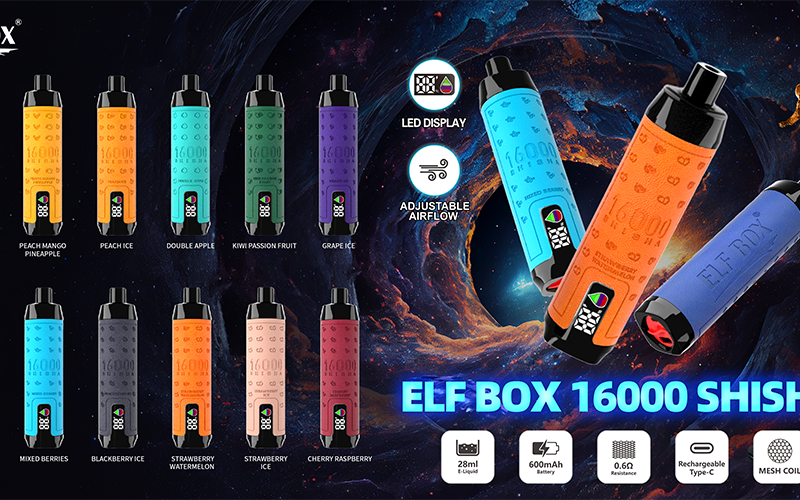ELF BOX Shisha 16000 Puffs Disposable Vape Wholesale – 16,000 Puffs, Shisha Style, Rechargeable, Bulk Premium Vapes - Image 12