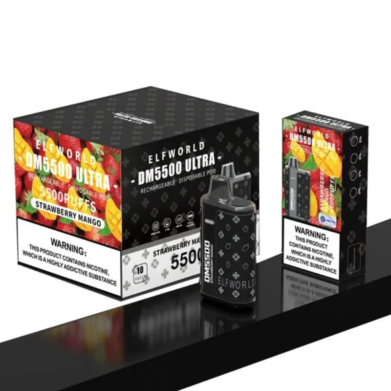 ELFWORLD DM5500 ULTRA 5500 Puffs Disposable Vape Wholesale Leak Proof Long Lasting Design 8 ELFWORLD DM5500 ULTRA 5500 Puffs Disposable Vape Wholesale Leak Proof Long Lasting Design - Image 2