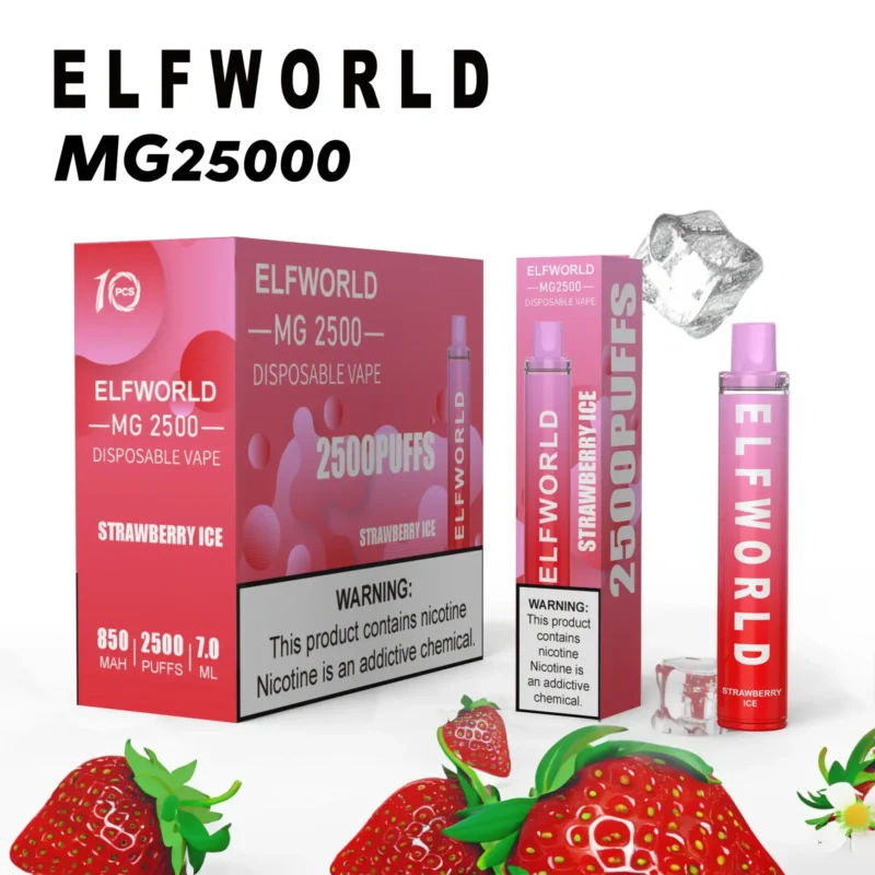 ELFWORLD MG2500 2500 Puffs Disposable Vape Wholesale Portable Beginner Friendly Vape - Image 2