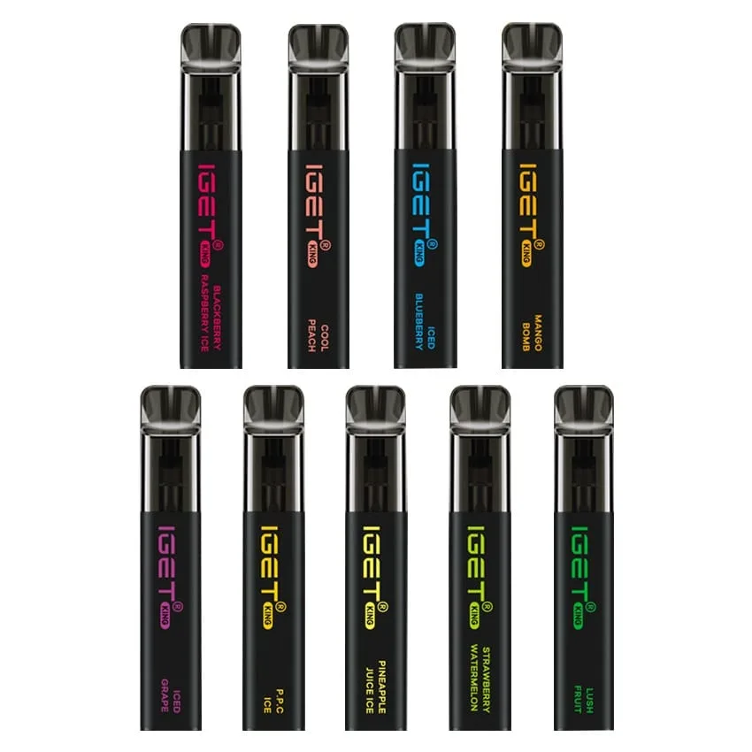 IGET King 2600 Puffs Wegwerp Vape Groothandel Compact Zacht Damprendement