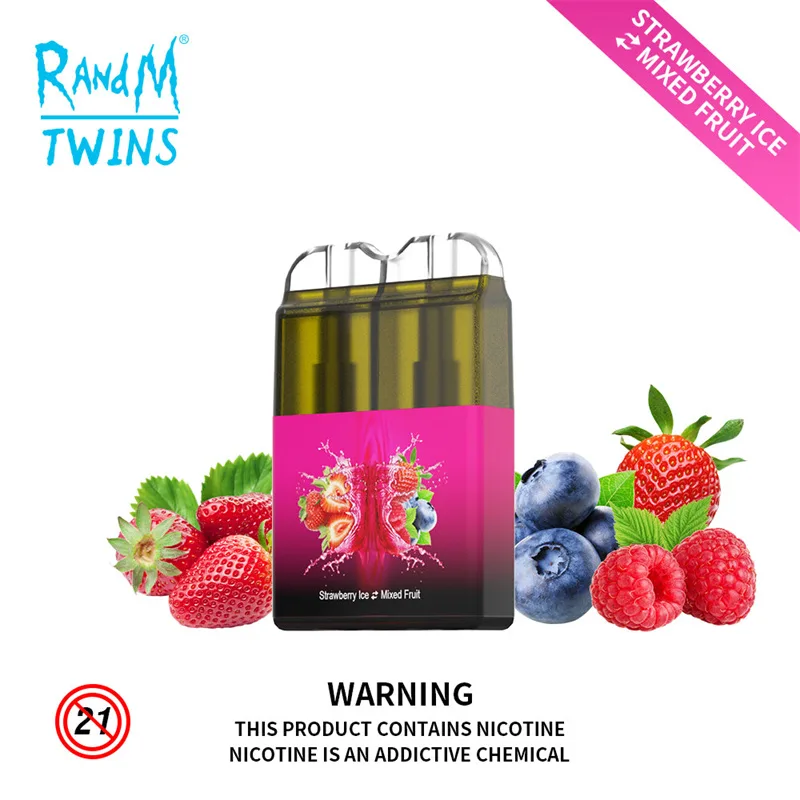 RANDM TWINS 2IN1 6000 Puffs LED Light Disposable Vape Wholesale Dual Flavor Durable Build 1