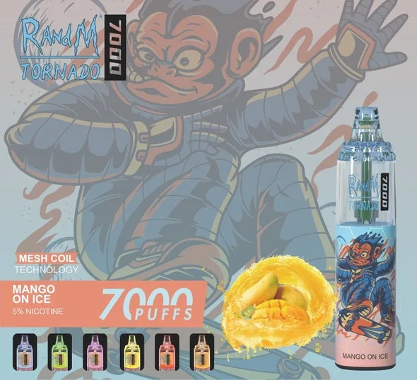 RandM Tornado 7000 trekjes Wegwerp-e-sigaret Groothandel Instelbare luchtstroom Duurzaam ontwerp 11 RandM Tornado 7000 Puffs Disposable Vape Wholesale Adjustable Airflow Durable Design - Afbeelding 11
