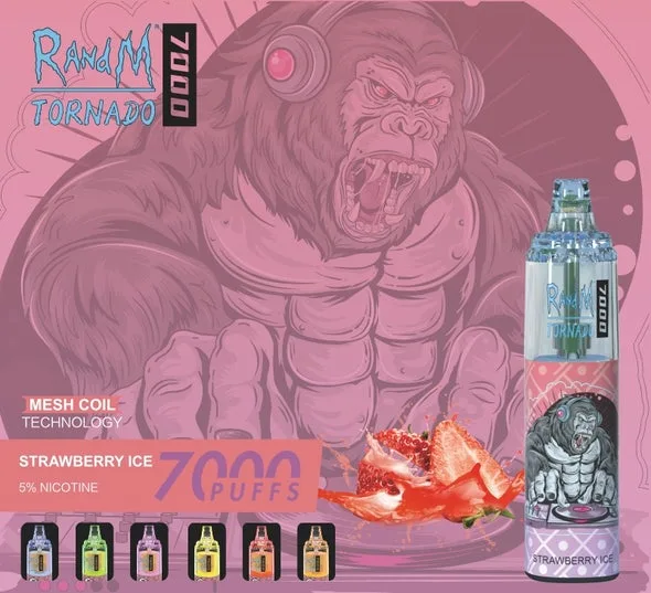 RandM Tornado 7000 trekjes Wegwerp-e-sigaret Groothandel Instelbare luchtstroom Duurzaam ontwerp 4 RandM Tornado 7000 Puffs Disposable Vape Wholesale Adjustable Airflow Durable Design - Afbeelding 4