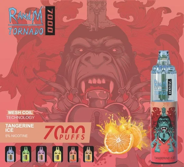 RandM Tornado 7000 trekjes Wegwerp-e-sigaret Groothandel Instelbare luchtstroom Duurzaam ontwerp 2 RandM Tornado 7000 Puffs Disposable Vape Wholesale Adjustable Airflow Durable Design - Afbeelding 2