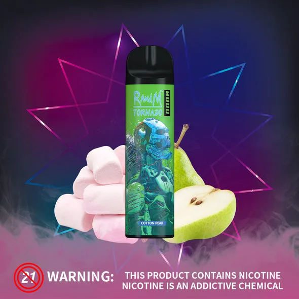 RANDM Tornado 8000 Puffs Disposable Vape Wholesale Lightweight Long-Lasting Vape - Afbeelding 17