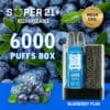 Super21+ 6000 Puffs Disposable Vape Wholesale High Capacity Compact Design 20