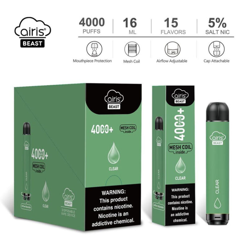 Airis Beast 4000 Puffs Disposable Vape Wholesale High Capacity Lightweight Design - Image 15