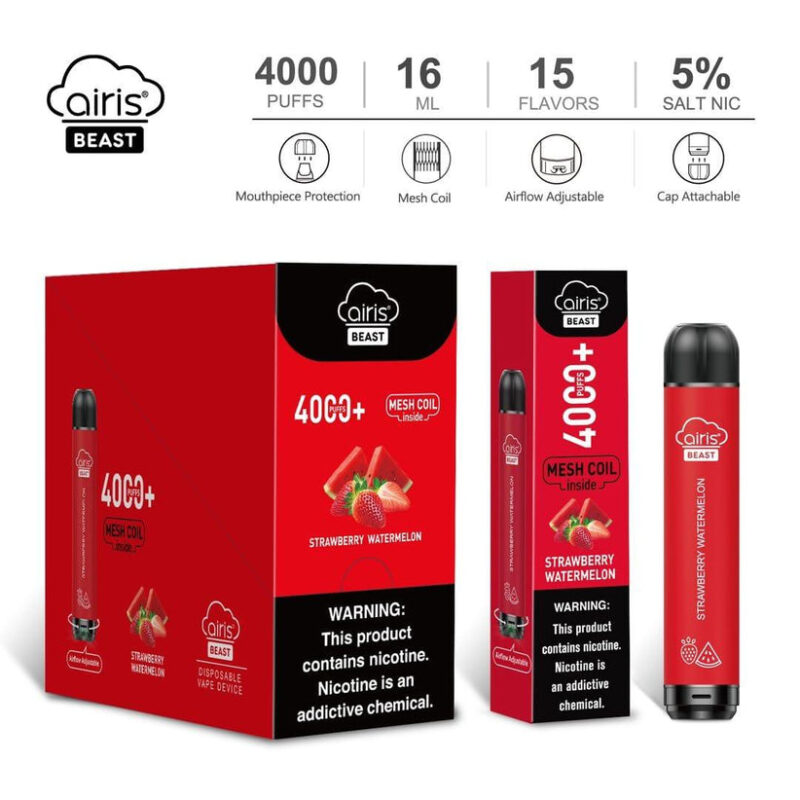 Airis Beast 4000 Puffs Disposable Vape Wholesale High Capacity Lightweight Design - Image 8