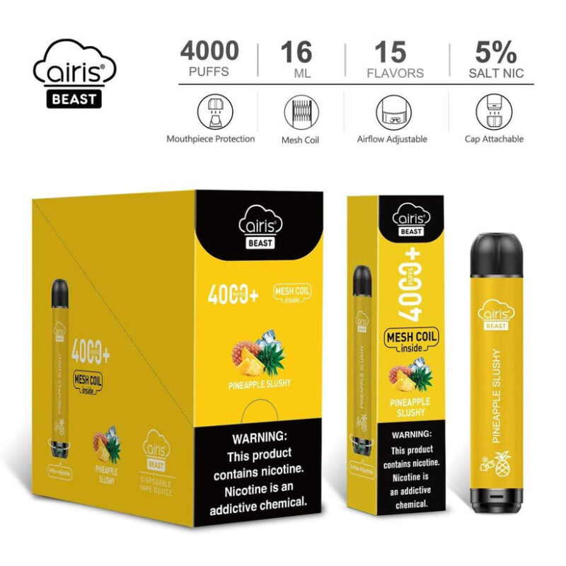 Airis Beast 4000 Puffs Disposable Vape Wholesale High Capacity Lightweight Design - Image 7