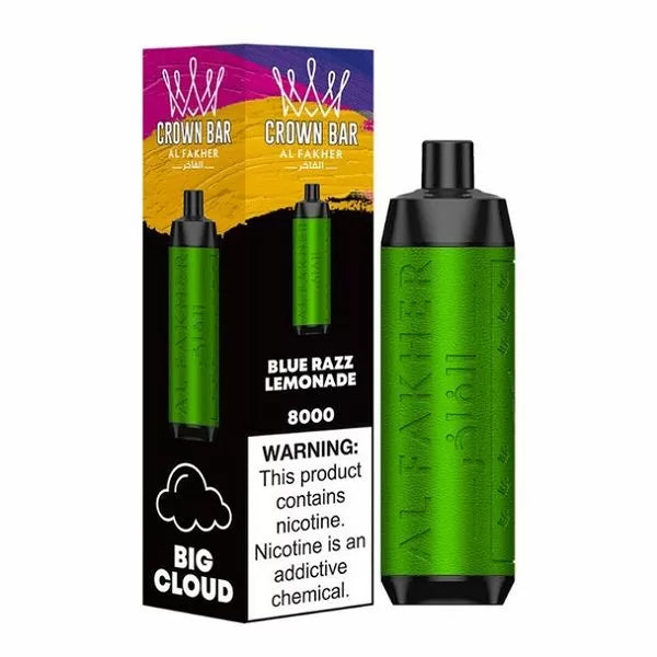 Al Fakher Crown Bar 8000 Puffs Rechargeable Disposable Vape Wholesale Lightweight Portable Solution - Image 4