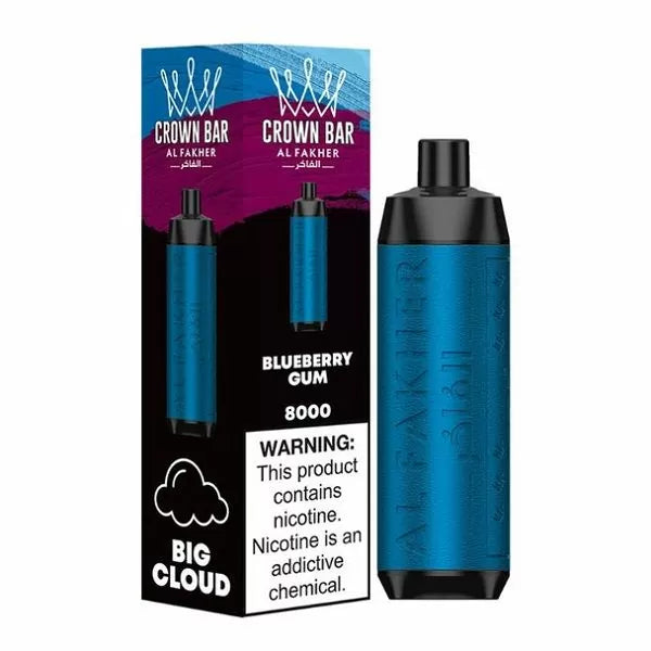 Al Fakher Crown Bar 8000 Puffs Rechargeable Disposable Vape Wholesale Lightweight Portable Solution - Image 3