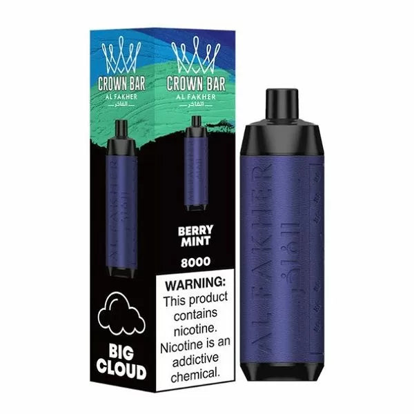Al Fakher Crown Bar 8000 Puffs Rechargeable Disposable Vape Wholesale Lightweight Portable Solution - Image 5