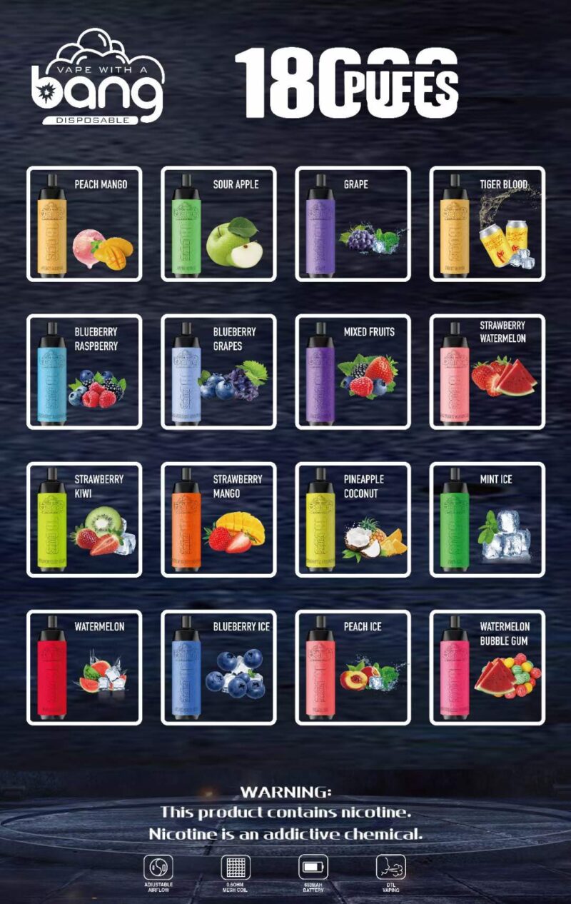 Bang Crown 18000 Puff Disposable Vape Wholesale Durable Compact Performance 1