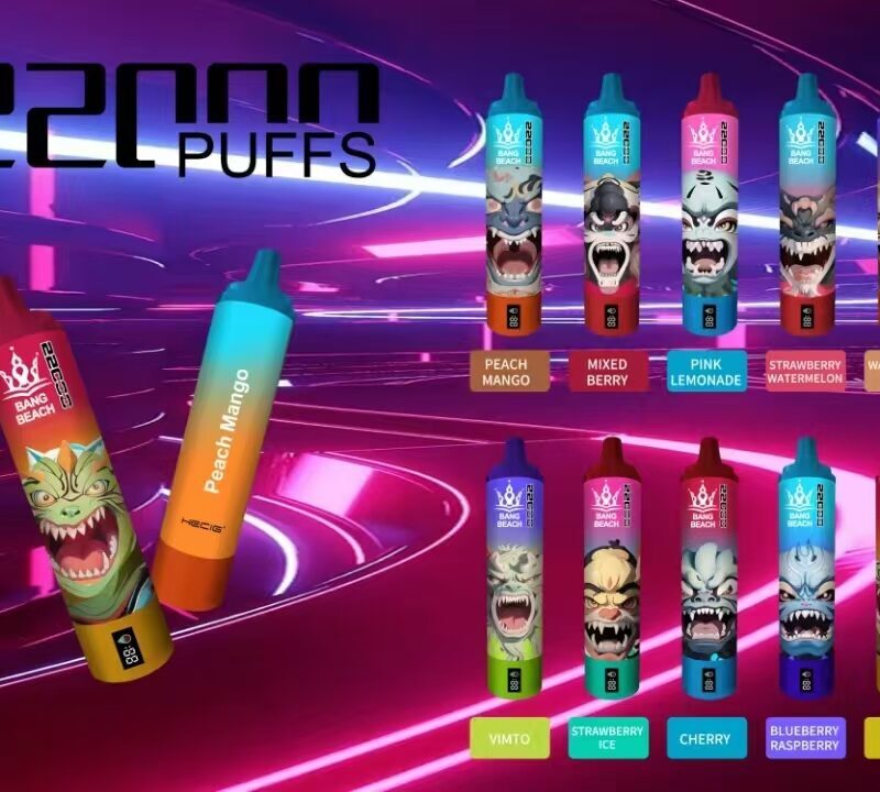 Bang Beach 22000 Puffs Einweg Vape Großhandel hohe Kapazität lang anhaltende Vape