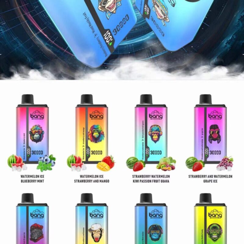 Bang 30000 Puffs Disposable Vape Wholesale – 20mL E-Liquid, Rechargeable, Long-Lasting Pods for Bulk Purchase