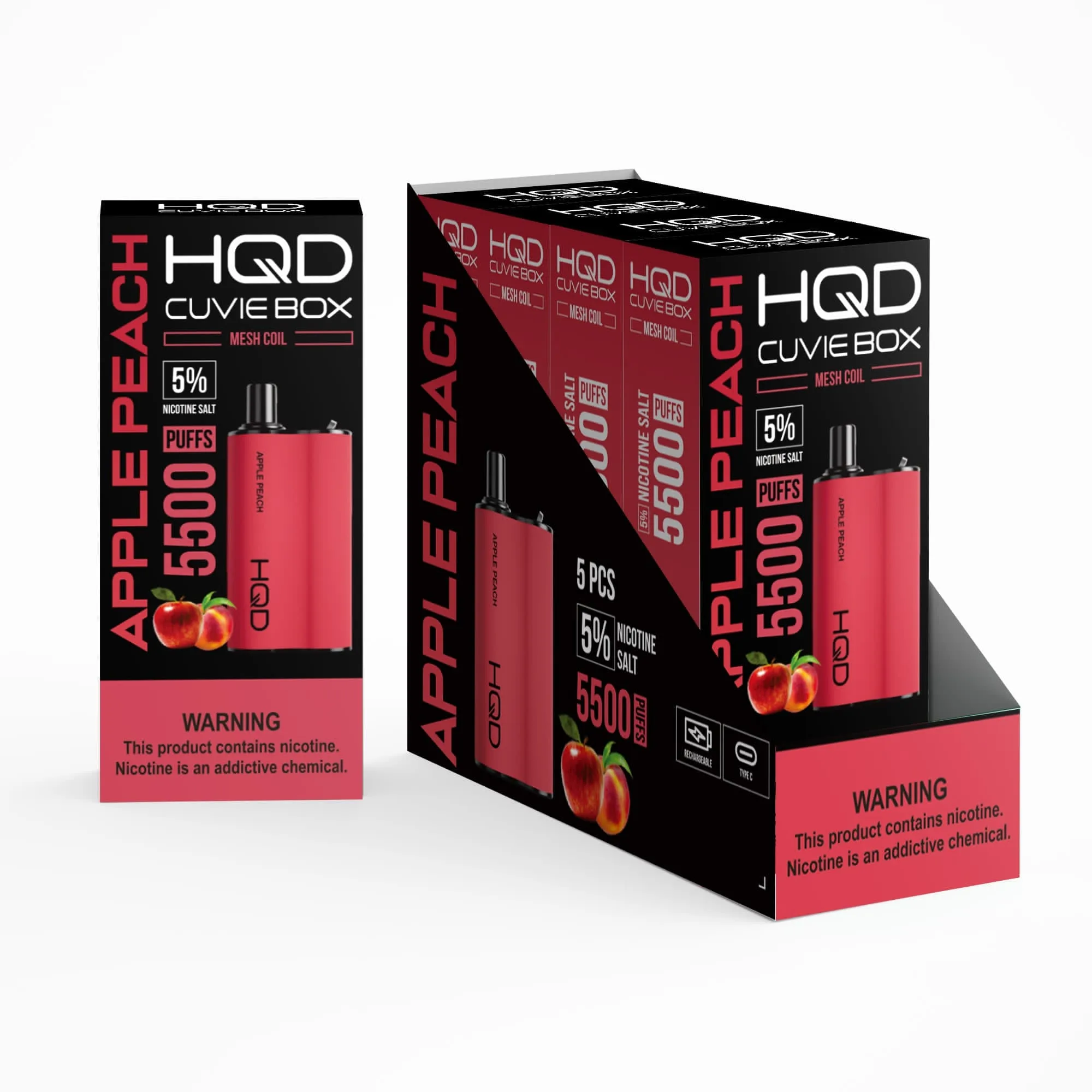 HQD Cuvie Box 5500 Puffs Vape ricaricabile usa e getta all'ingrosso Vape ad alta capacità 1 HQD Cuvie Box 5500 soffi ricaricabili usa e getta Vape all'ingrosso Vape ad alta capacità