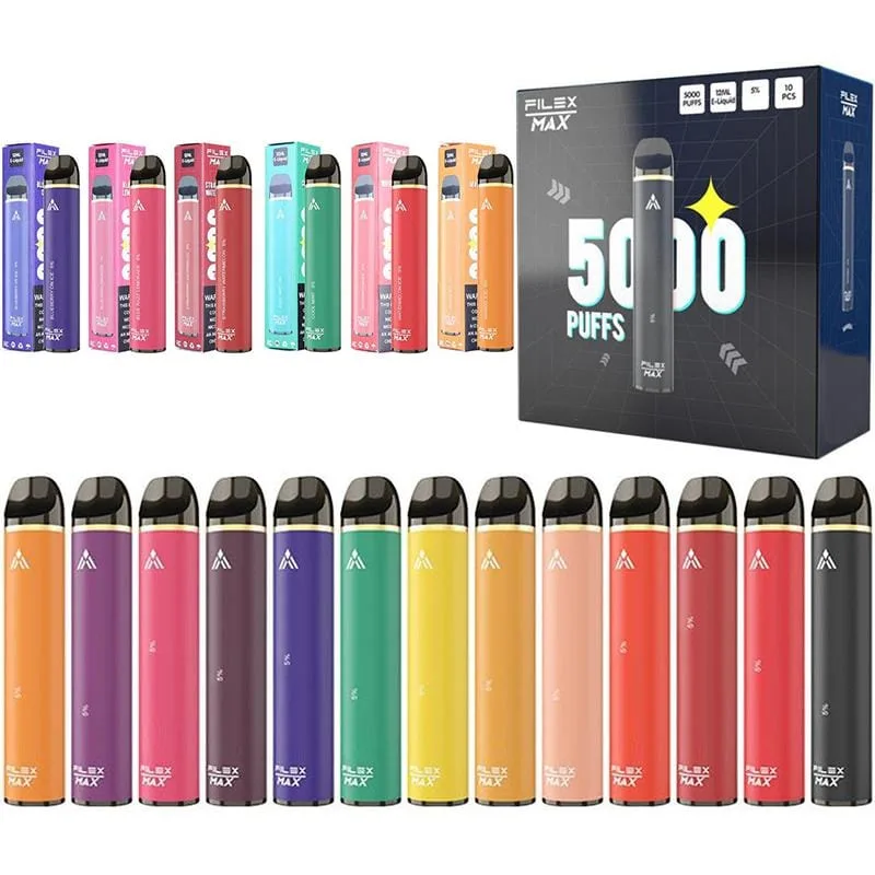 FILEX Max 5000 Puff Disposable Vape Wholesale Adjustable Nicotine Strength