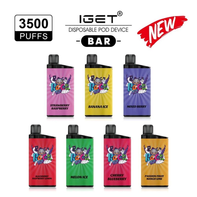 Iget Bar 3500 Puffs 12ML Disposable Vape Wholesale Lightweight Portable Solution 1