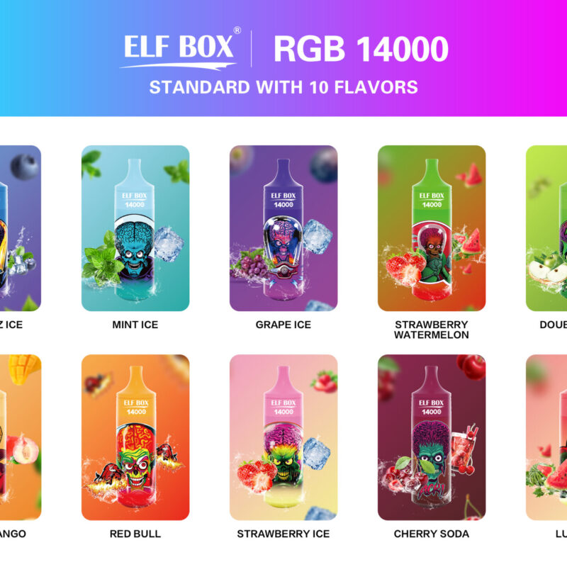 ELF BOX RGB14000 Pro Long-Lasting Disposable Vape Wholesale – 14,000 Puffs, RGB Features, 16mL Capacity, Bulk Ready - Image 17
