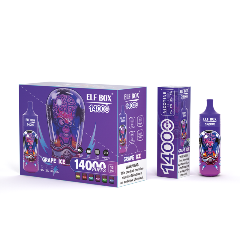 ELF BOX RGB14000 Puffs Disposable Vape Wholesale – 14,000 Puffs, RGB Lighting, 16mL Tank, Bulk Disposable Vapes – Image 30