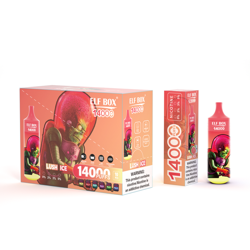 ELF BOX RGB14000 Puffs Disposable Vape Wholesale – 14,000 Puffs, RGB Lighting, 16mL Tank, Bulk Disposable Vapes – Image 27